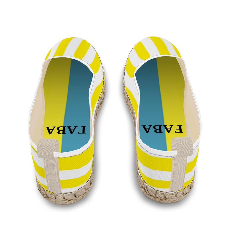 Loafer Espadrilles Yellow Stripes - FABA Collection