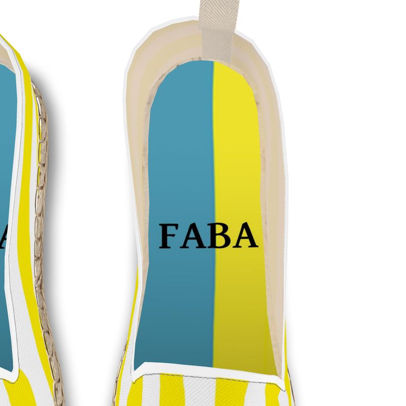 Loafer Espadrilles Yellow Stripes - FABA Collection