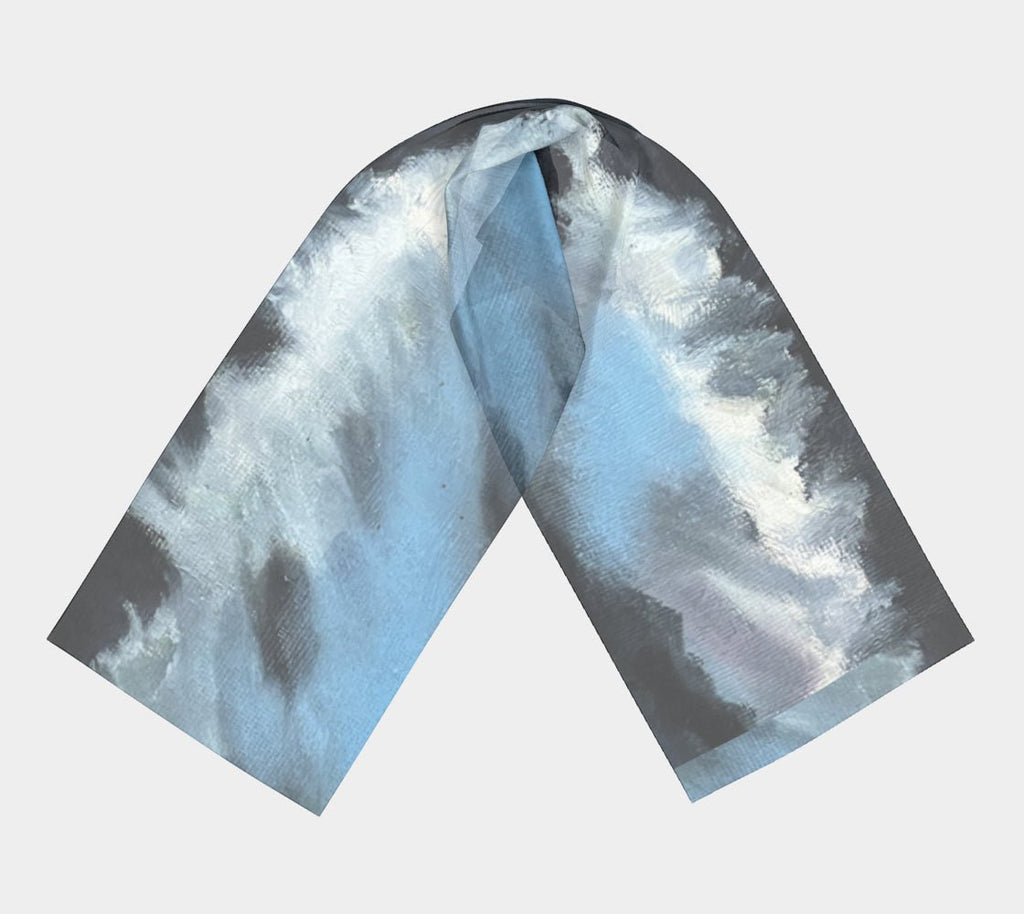 Long Silk Scarf Big Sur Wave Limited Edition - FABA Collection