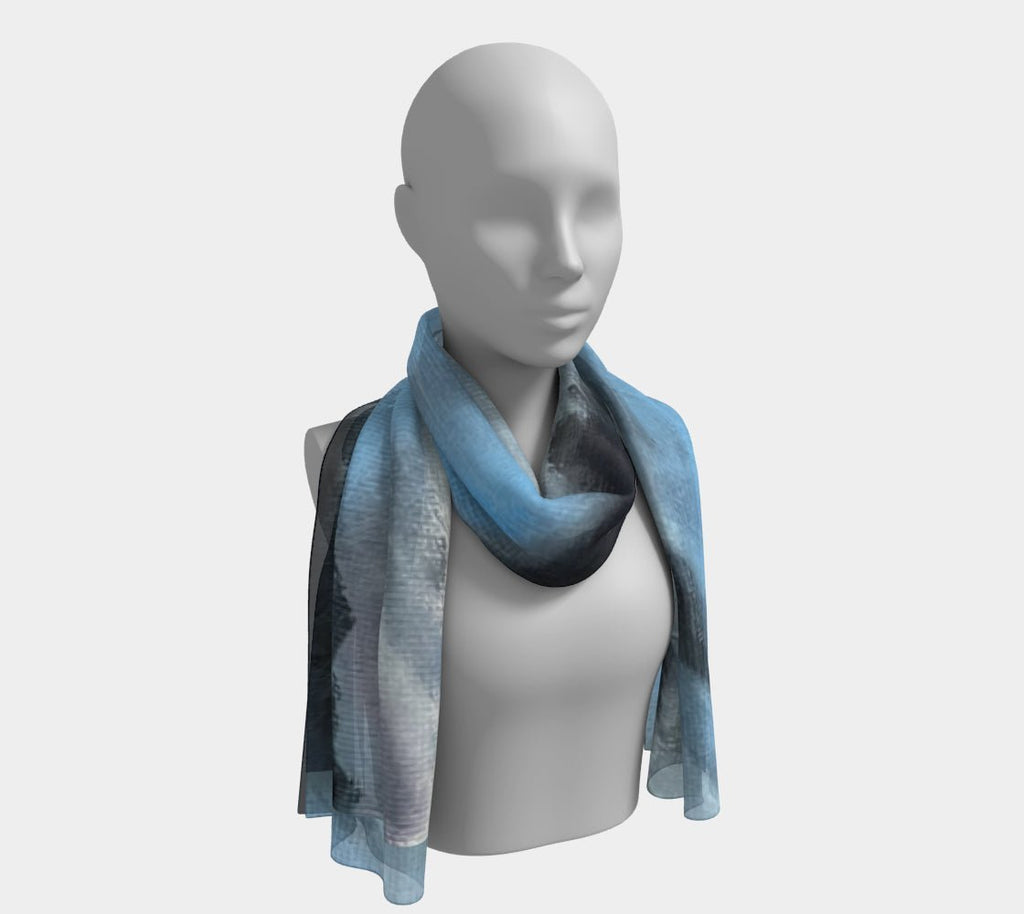 Long Silk Scarf Big Sur Wave Limited Edition - FABA Collection
