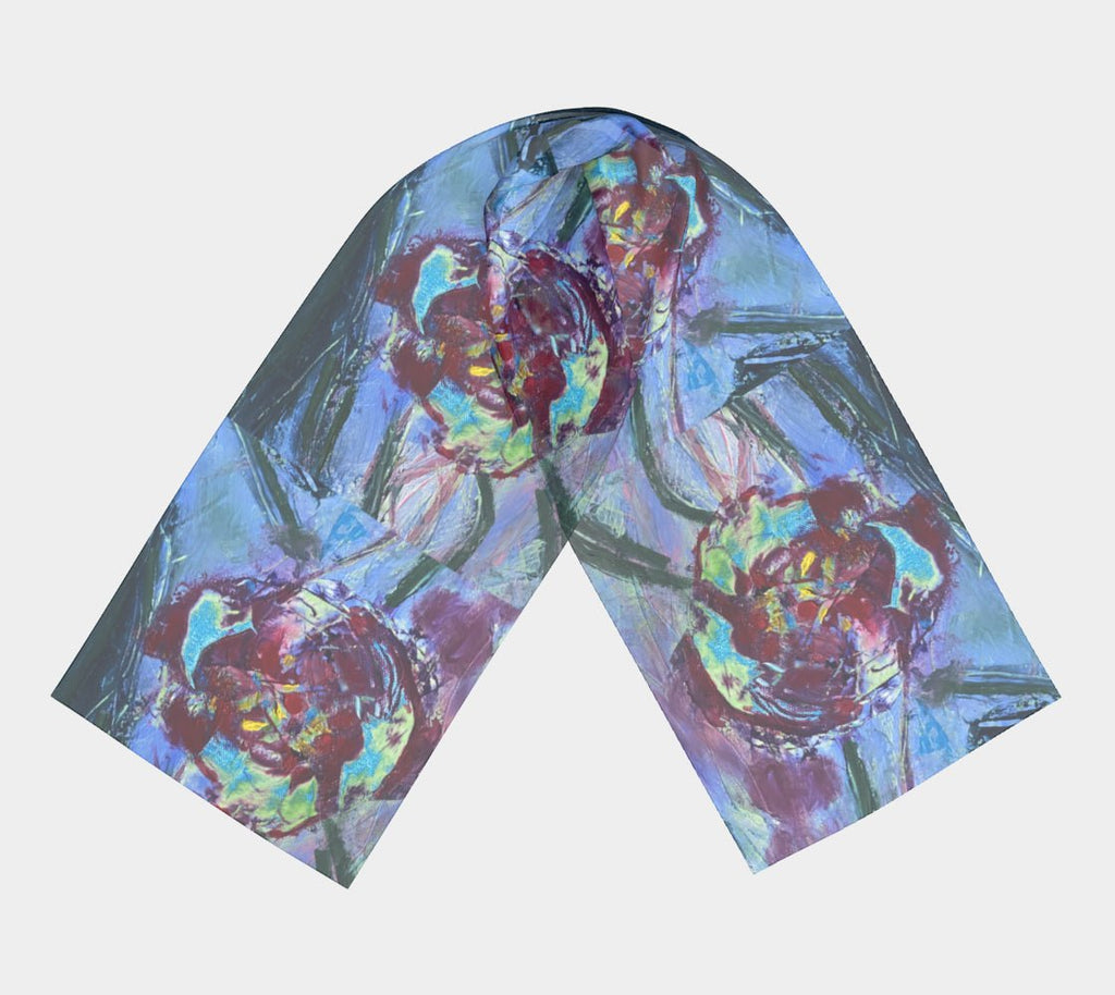 Long Silk Scarf Mystic Pound - FABA Collection