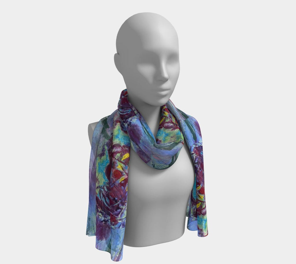 Long Silk Scarf Mystic Pound - FABA Collection