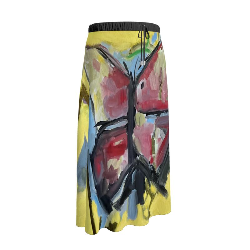 Maxi Muslin Two Layers Skirt Papillon Rouge - FABA Collection