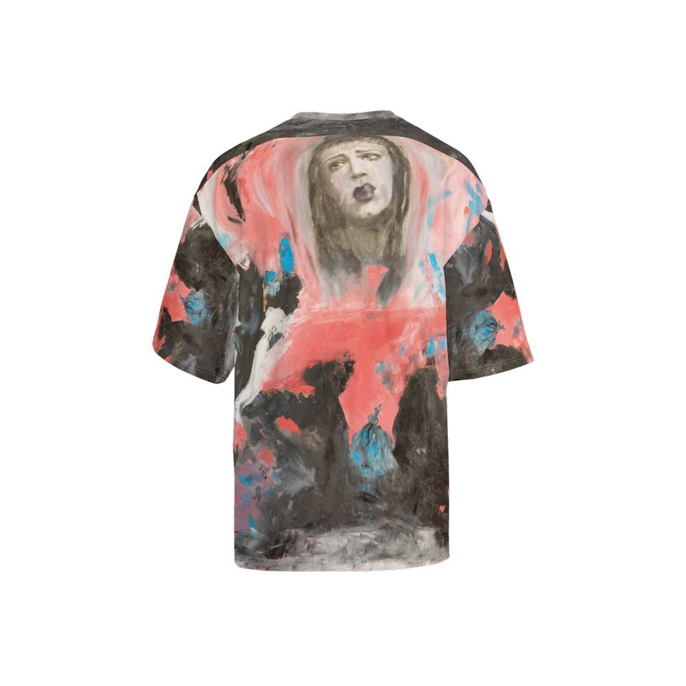 Men’s Oversized Short-Sleeve T-Shirt Weeping Gaia - FABA Collection