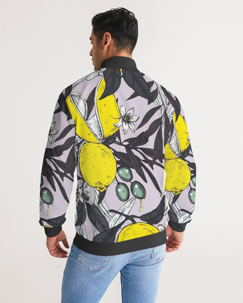 Men's Stripe-Sleeve Track Jacket Lemon Tree - FABA Collection
