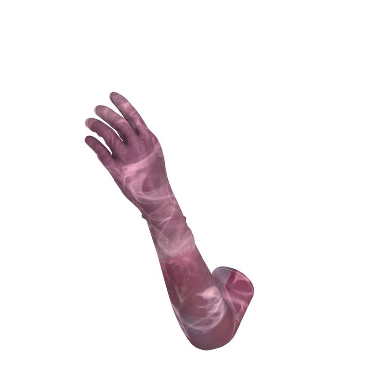 Opera Long Velvet Gloves Pink Smoke - FABA Collection