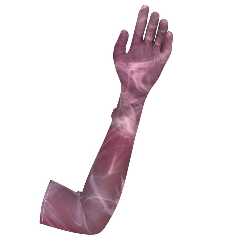Opera Long Velvet Gloves Pink Smoke - FABA Collection
