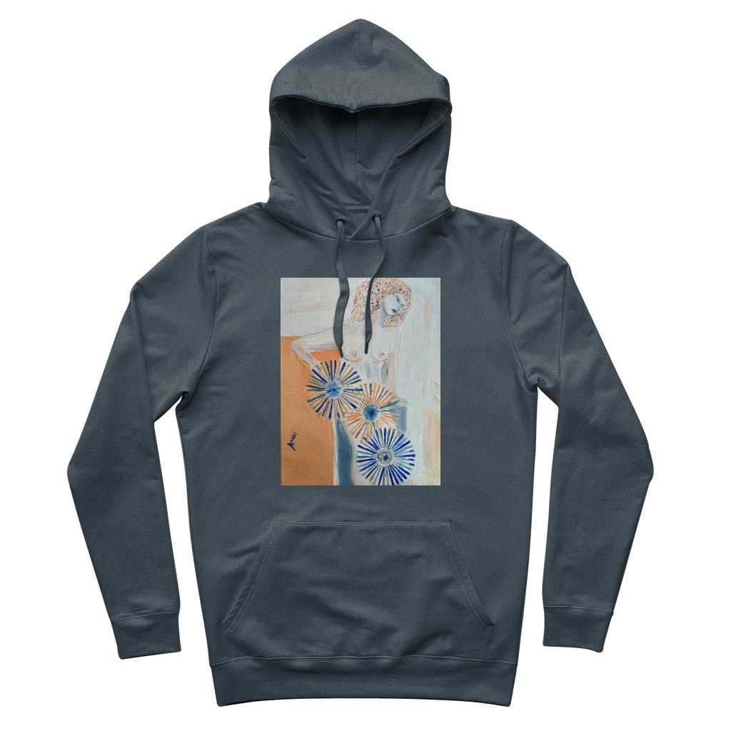 Organic Cotton Hoodie Self-portrait Spinning my Wheels - FABA Collection