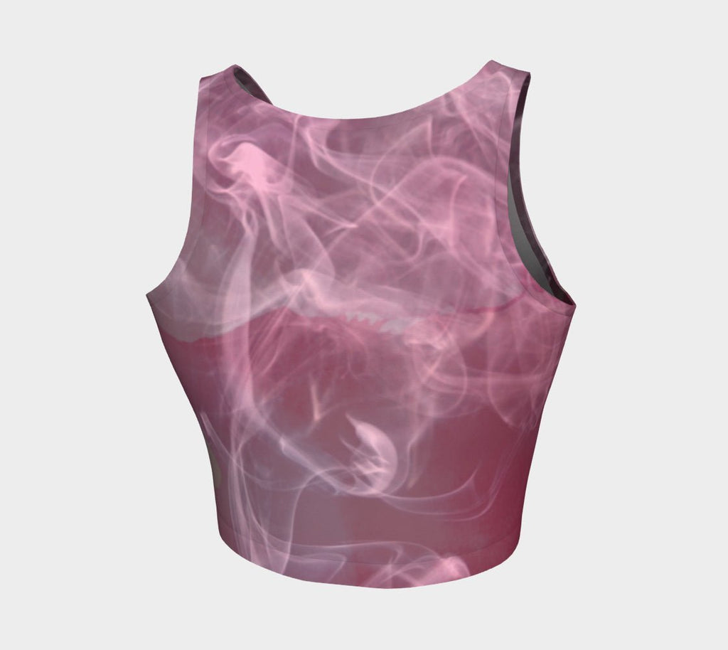 Pink Smoke Athletic Crop Top - FABA Collection