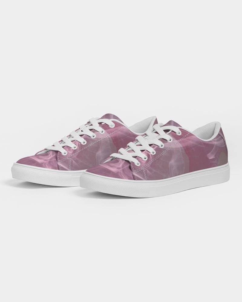 Pink Smoke Women's Faux-Leather Sneaker - FABA Collection