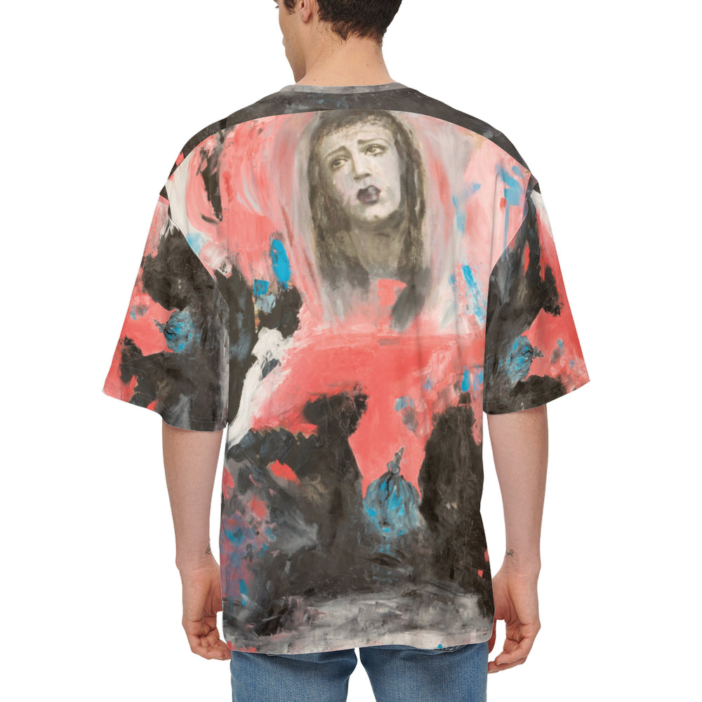 Men’s Oversized Short-Sleeve T-Shirt Weeping Gaia-FABA Collection 