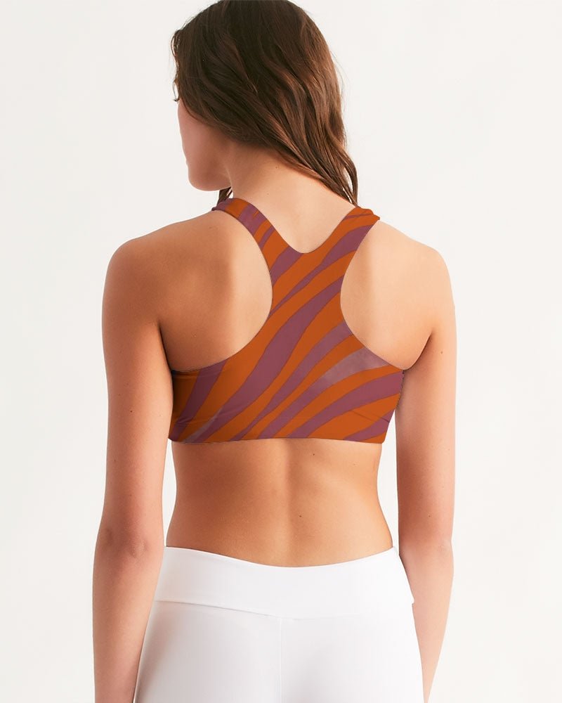 Red Zebra Women's Seamless Sports Bra - FABA Collection