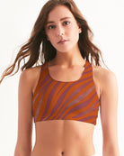 Red Zebra Women's Seamless Sports Bra - FABA Collection