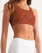 Red Zebra Women's Seamless Sports Bra - FABA Collection