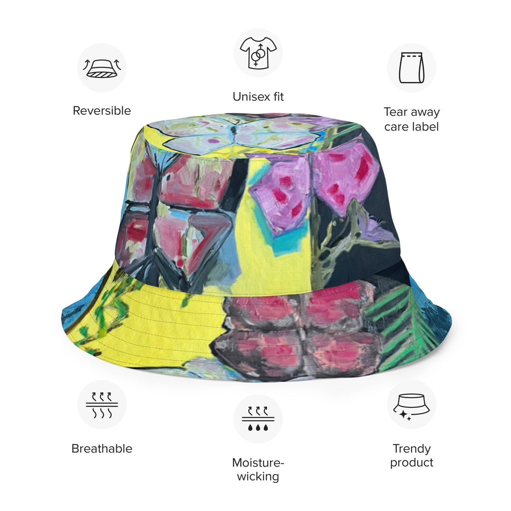 Reversible bucket hat Papillons - FABA Collection