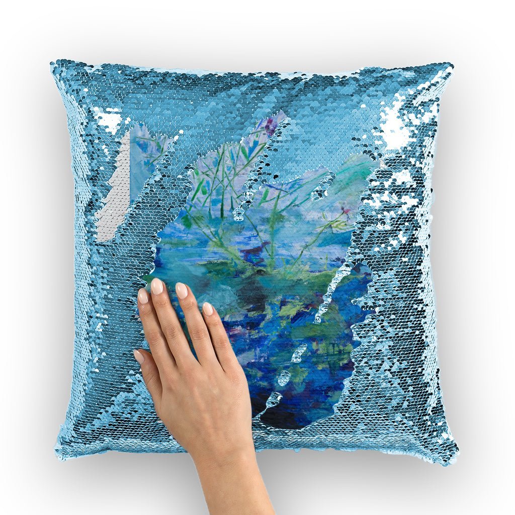 Sequin Cushion Cover Secret Life of Plants - FABA Collection