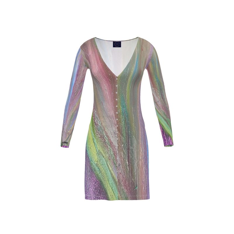 Short Cardigan Dress Rainbow - FABA Collection