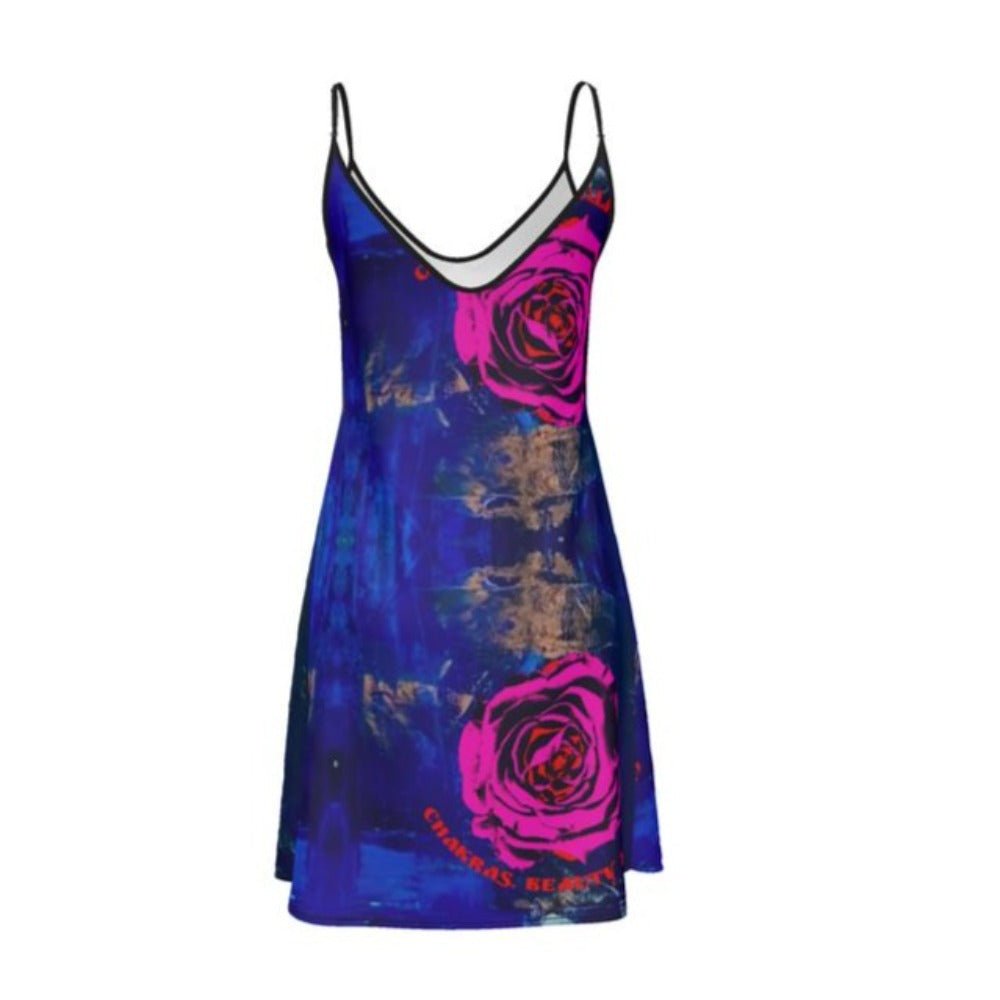 Short Silk Slip Dress Beauty and Love - FABA Collection