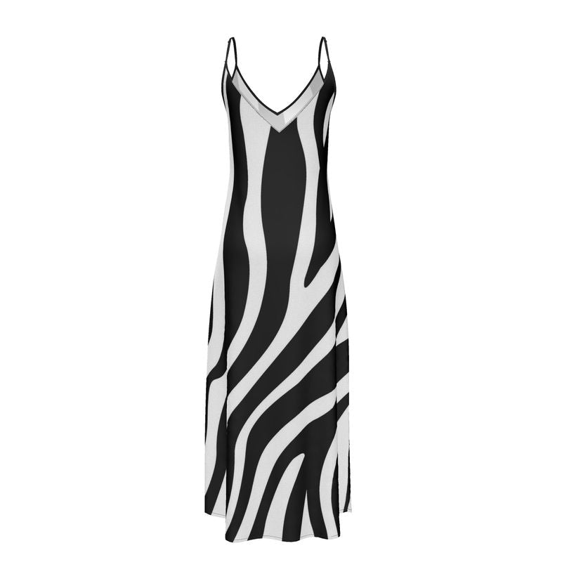 Silk Slip Dress Zebra - FABA Collection