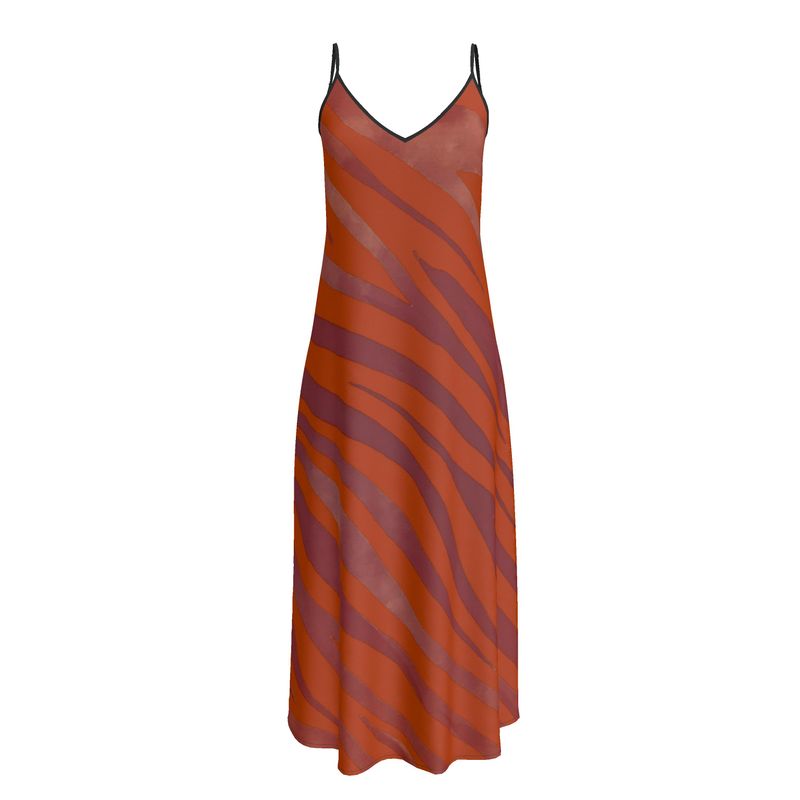 Slip Dress Red Zebra - FABA Collection