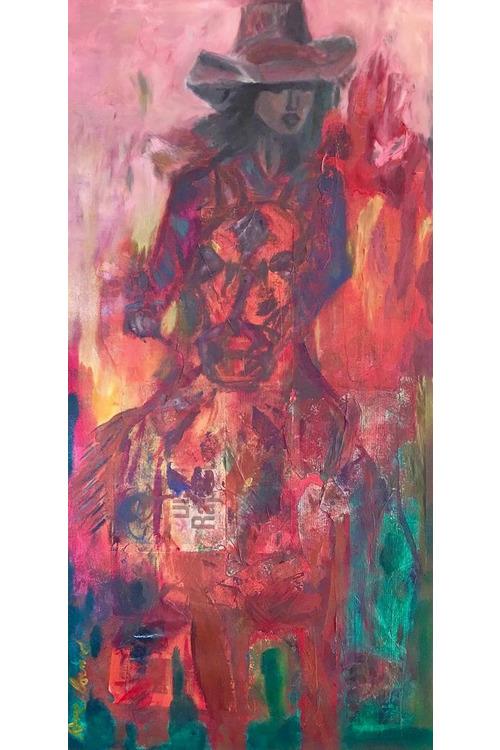 SOLD Cowgirl on Fire - FABA Collection