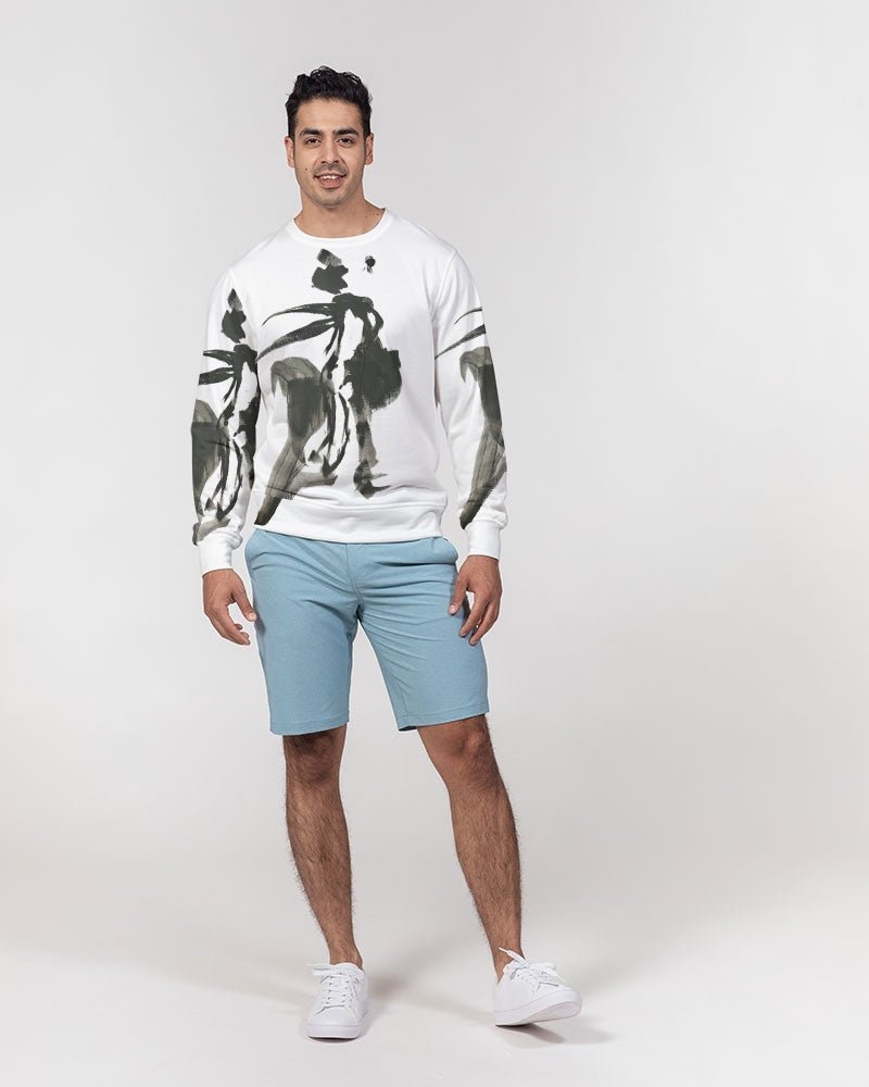Solo Dancer Men's Classic French Terry Crewneck Pullover - FABA Collection