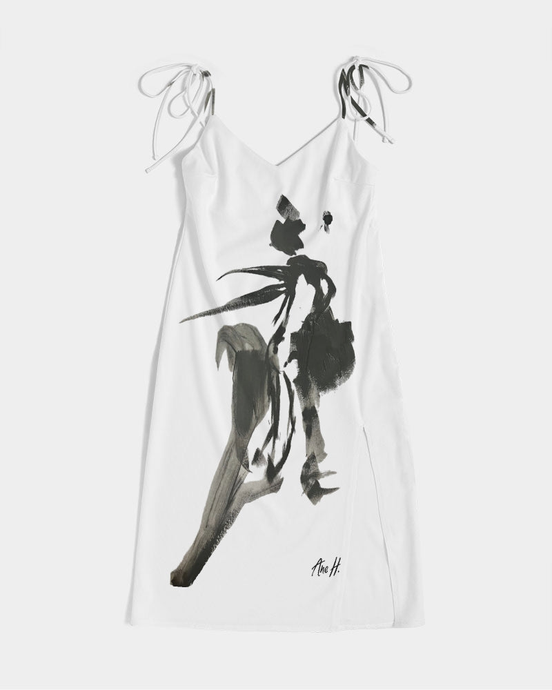 Solo Dancer Women's Tie Strap Split Dress - FABA Collection