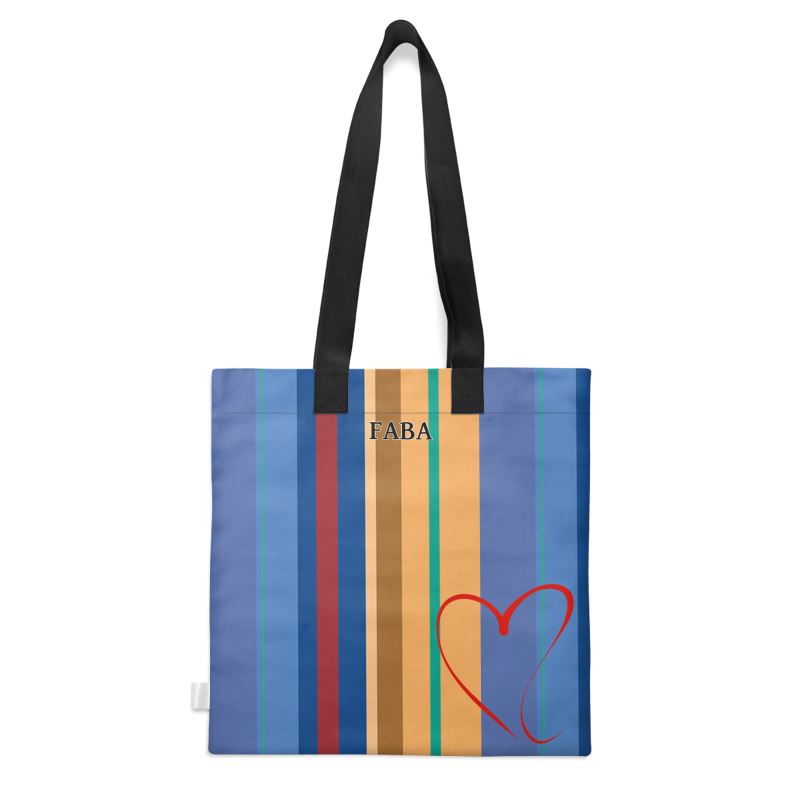 The Tote Love Stripes Organic Cotton - FABA Collection