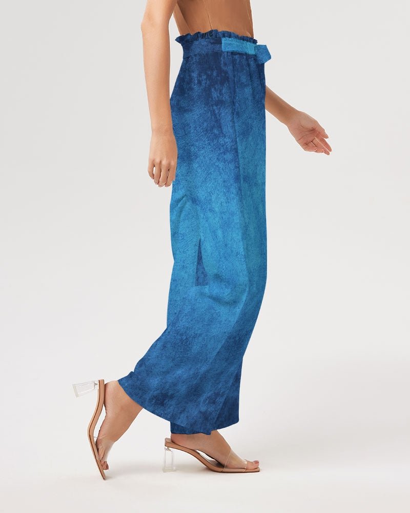 True Blue Women's High-Rise Wide Leg Pants - FABA Collection