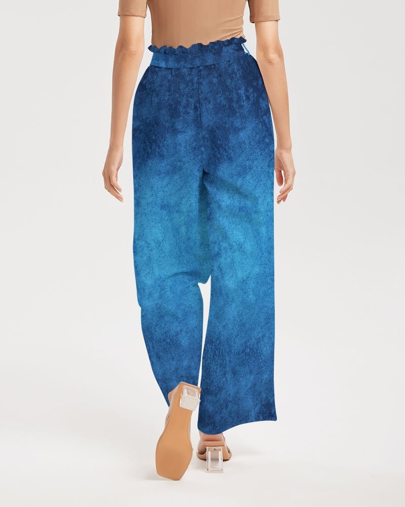 True Blue Women's High-Rise Wide Leg Pants - FABA Collection