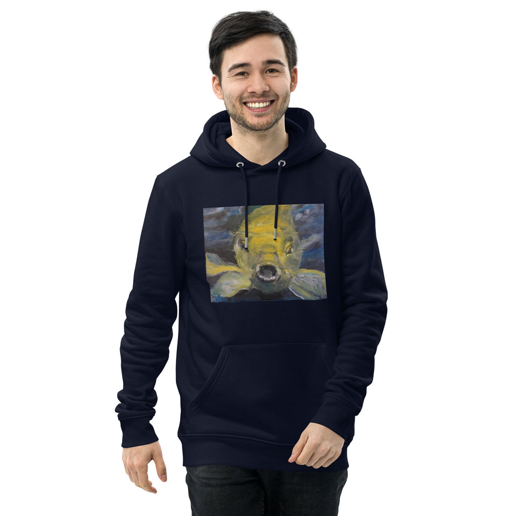 Unisex Organic Cotton Hoodie Charles the Koi - FABA Collection