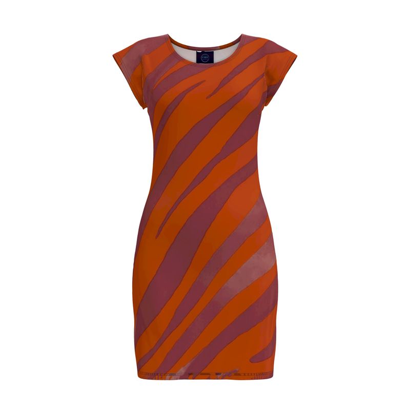 Velours Tunic Dress Red Zebra - FABA Collection
