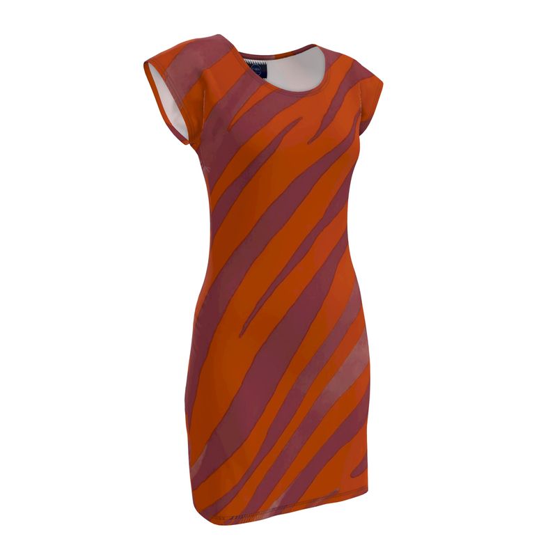 Velours Tunic Dress Red Zebra - FABA Collection