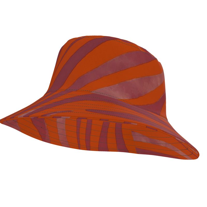 Wide Brim Hat Red Zebra - FABA Collection