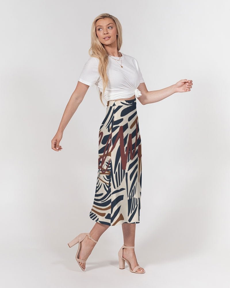 Women's A-Line Midi Skirt Go Wild - FABA Collection
