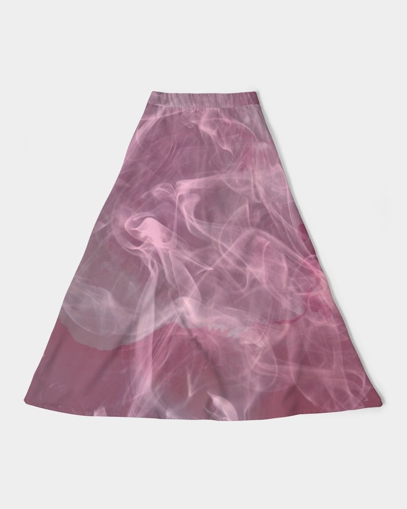 Women's A-Line Midi Skirt Pink Smoke - FABA Collection