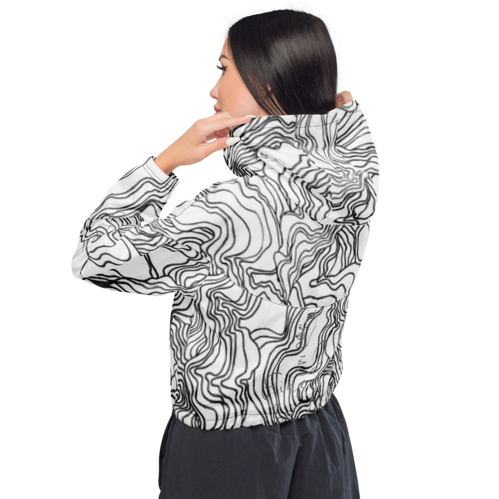 Women’s cropped windbreaker Jacket Urban Buzz Signature - FABA Collection