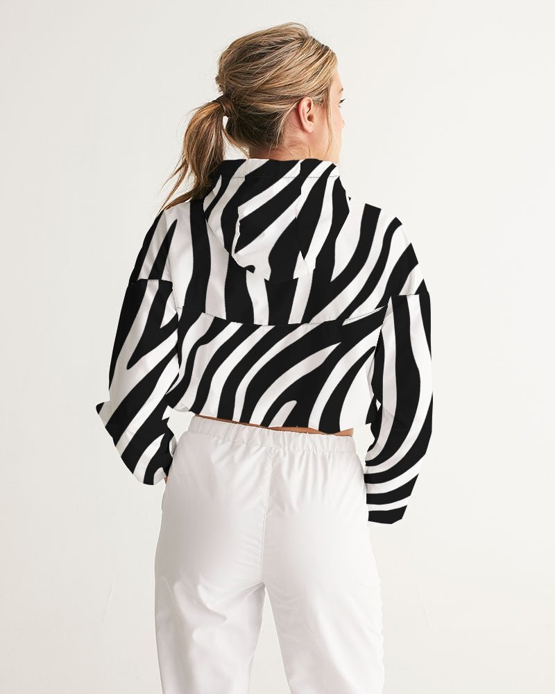 Women's Cropped Windbreaker Zebra - FABA Collection