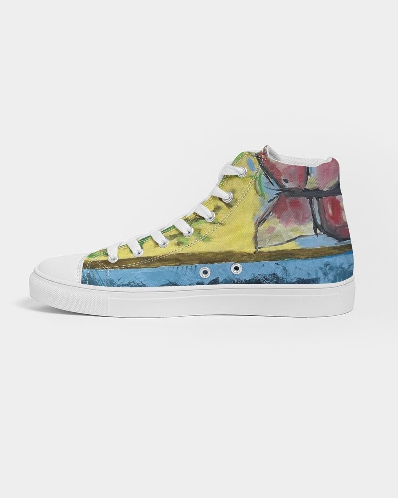Women's Hightop Canvas Shoe Papillons and Fern - FABA Collection