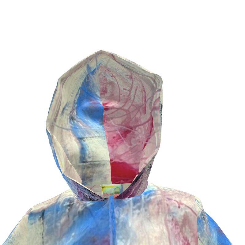 Women's Hooded Rain Mac Abstract Sailing - FABA Collection