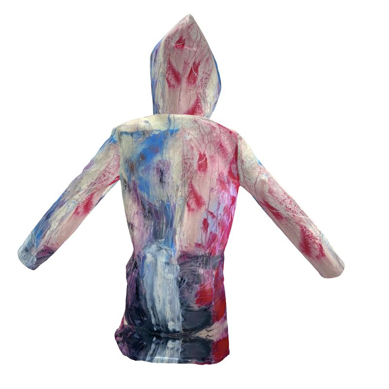 Women's Hooded Rain Mac Abstract Sailing - FABA Collection