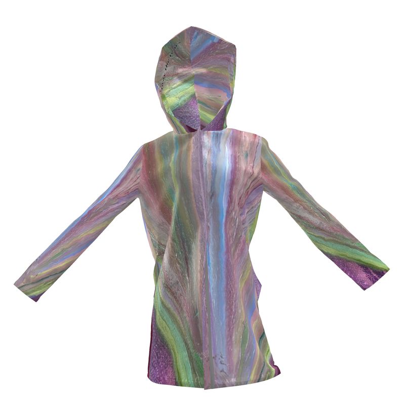 Women's Hooded Rain Mac Rainbow - FABA Collection