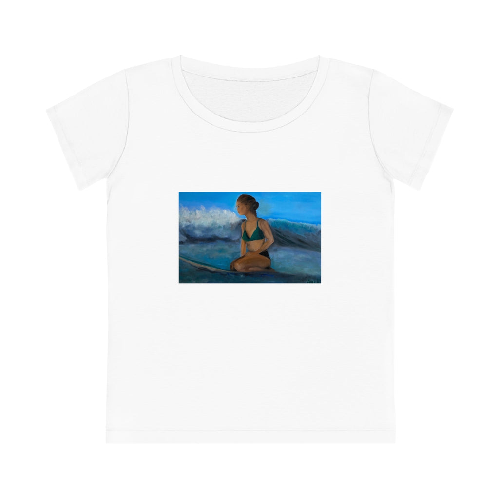 Women's Jazzer Organic Cotton T-shirt Surfer Girl - FABA Collection