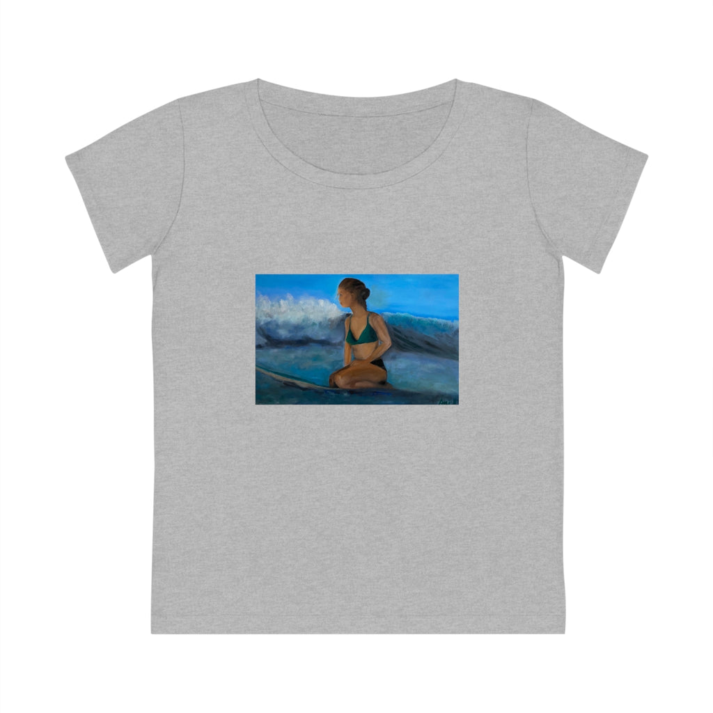 Women's Jazzer Organic Cotton T-shirt Surfer Girl - FABA Collection