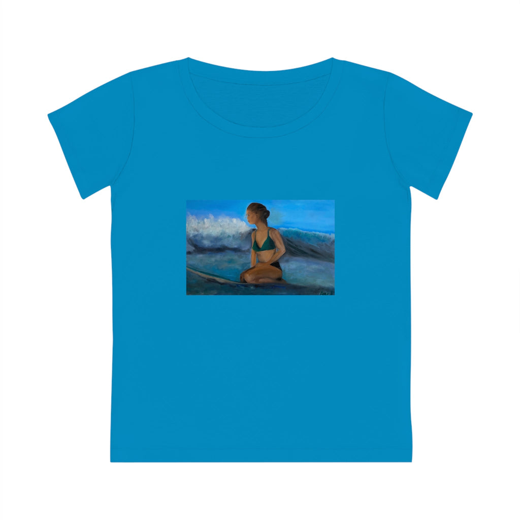 Women's Jazzer Organic Cotton T-shirt Surfer Girl - FABA Collection