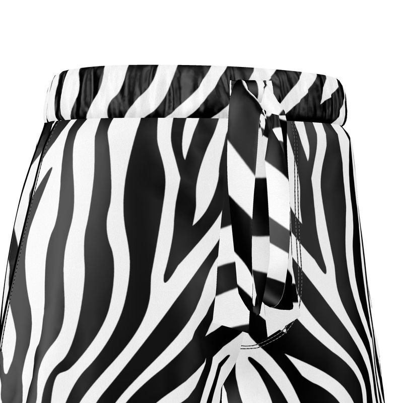 Women's Luxury Pyjama Shorts Zebra - FABA Collection