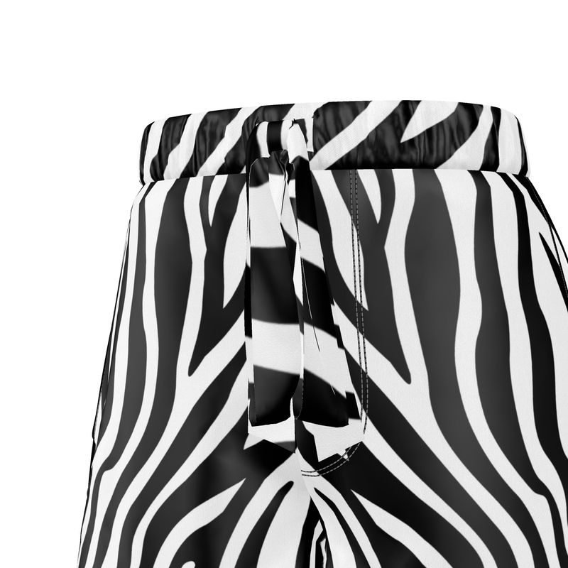 Women's Luxury Pyjama Shorts Zebra - FABA Collection