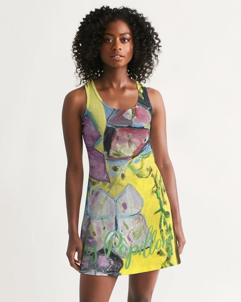 Women's Racerback Dress Papillons and Fern - FABA Collection