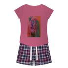 Women's Sleepy Tee and Flannel Short Bird of Paradise - FABA Collection