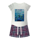 Women's Sleepy Tee and Flannel Short Secret Life of Plants - FABA Collection